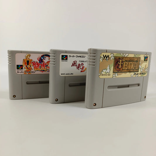 Lot de 3 jeux Super Famicom