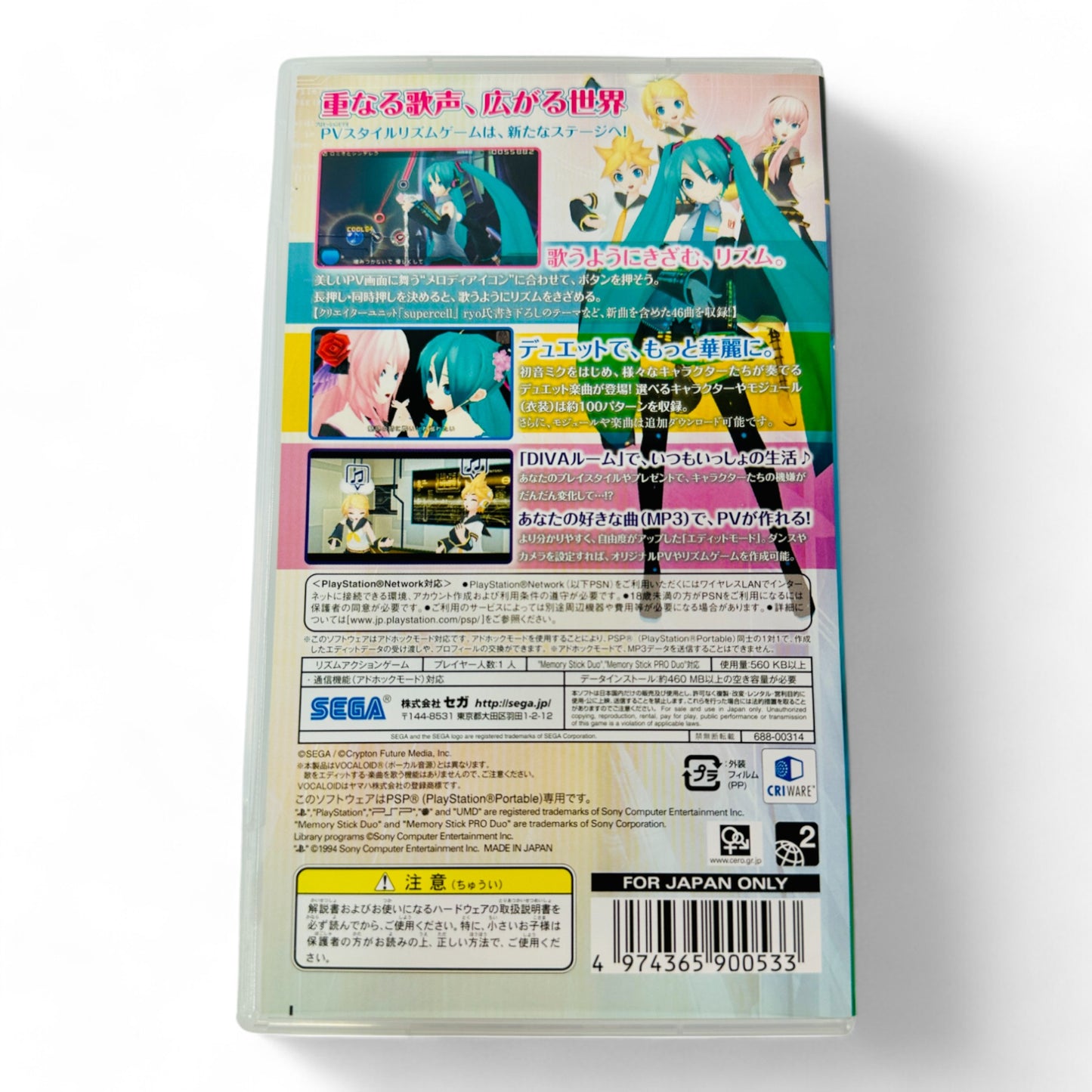 Hatsune Miku : Project Diva 2 pour PSP