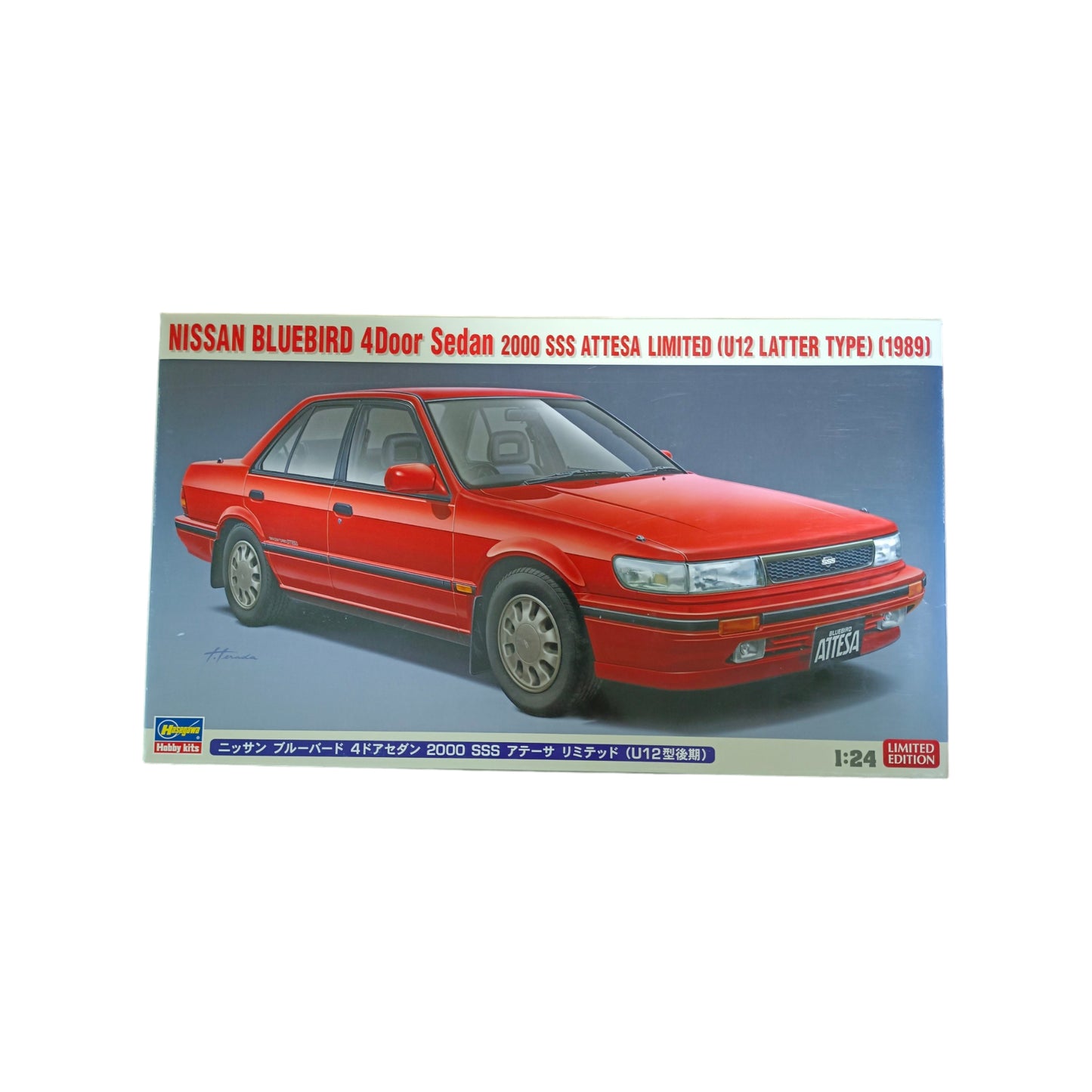 Nissan Bluebird 4-Door Sedan SSS Attesa Limited (U12) 20497 - 1/24 Hasegawa