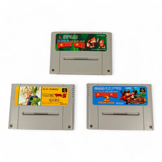 Lot de 3 jeux Super Famicom